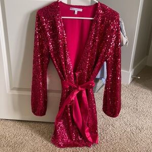 Expressed x Olivia Culpo pink sequin dress